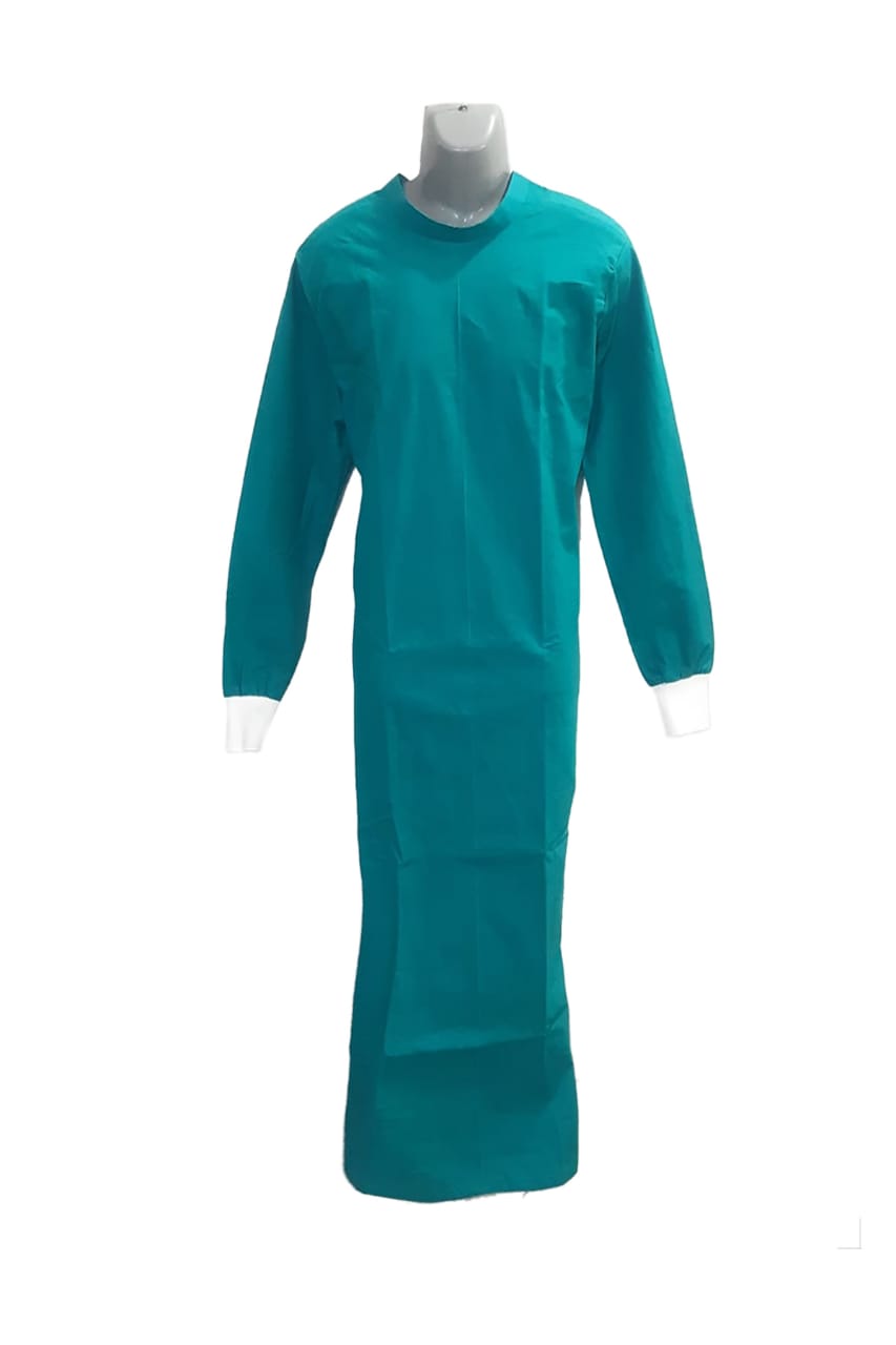 Surgeon Gown Plain (Cotton, Free Size, Unisex)
