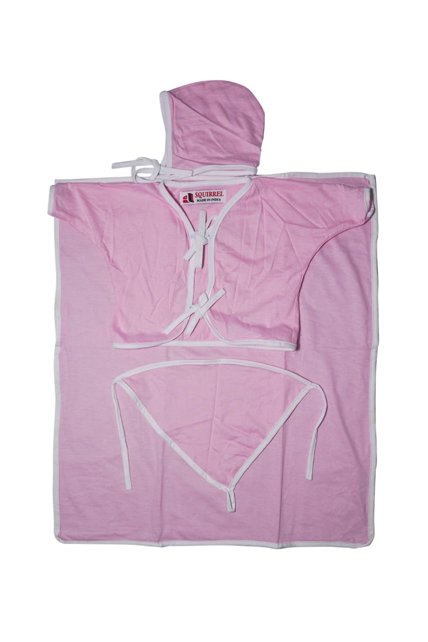 Baby Kit Plain (Cotton, 4 Pieces, Pink & Blue)