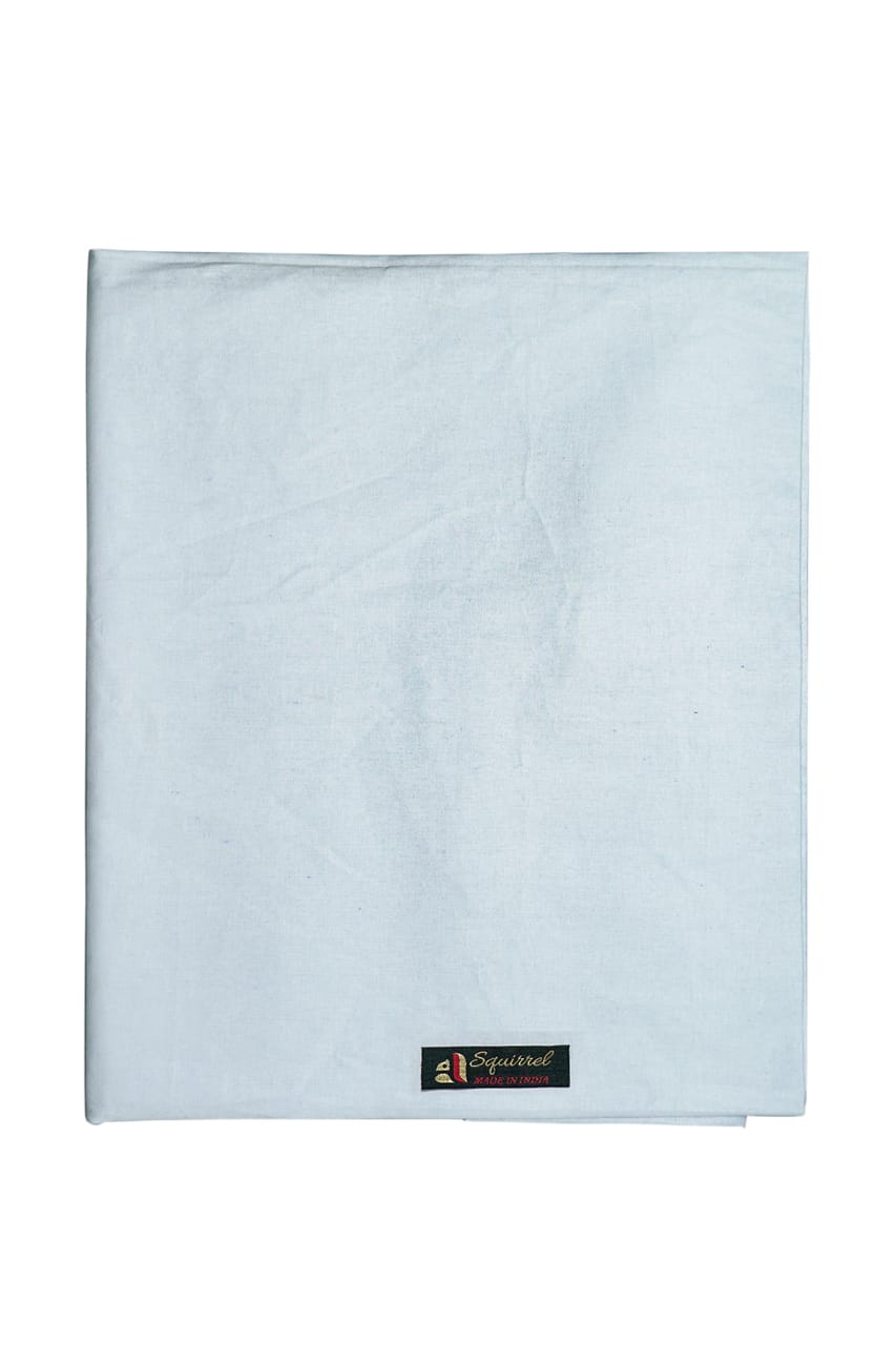Cotton White Bed Sheet (150×230 cm)