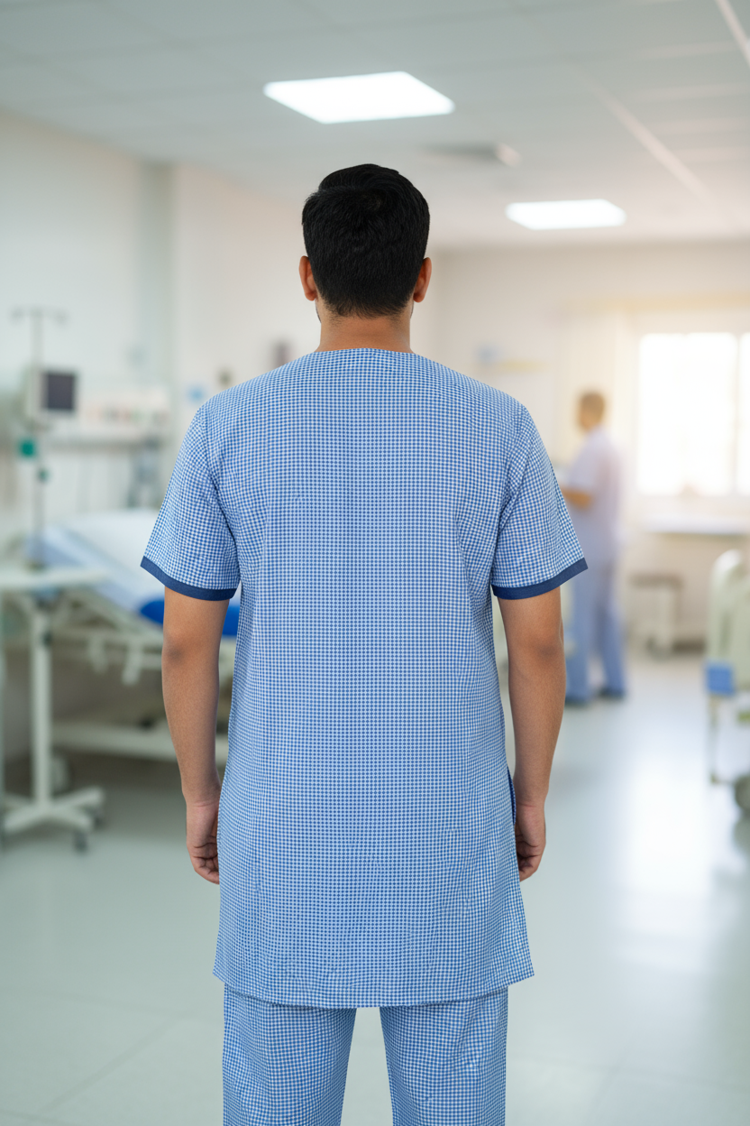 Patient Kurta Pyjama (Poly Cotton, Men)