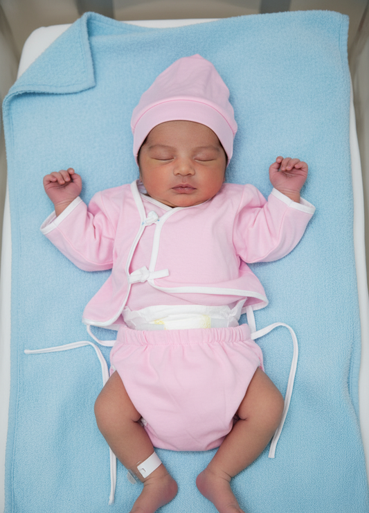 Baby Kit Plain (Cotton, 4 Pieces, Pink & Blue)