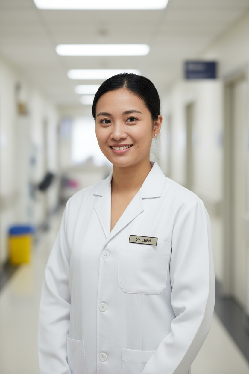 Full Sleeve Apron / Lab Coat (100% Cotton, Unisex)