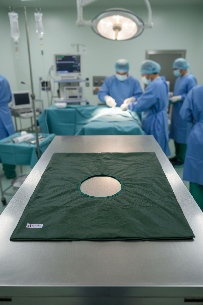 Cut Sheet with Taffeta Waterproof Layer (Cotton + Taffeta, 100×150 cm)