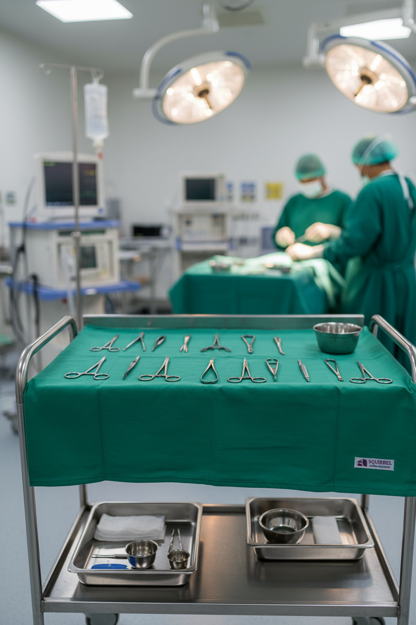 Abdominal Sheet (Cotton, 100×150 cm)