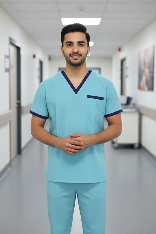 Dr. Kurta Pyjama / Scrub Suit (Cotton Blend, Unisex)