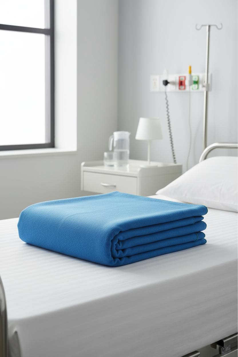 Hospital Blanket (Woolen, 1.6 kg, 150×235 cm)
