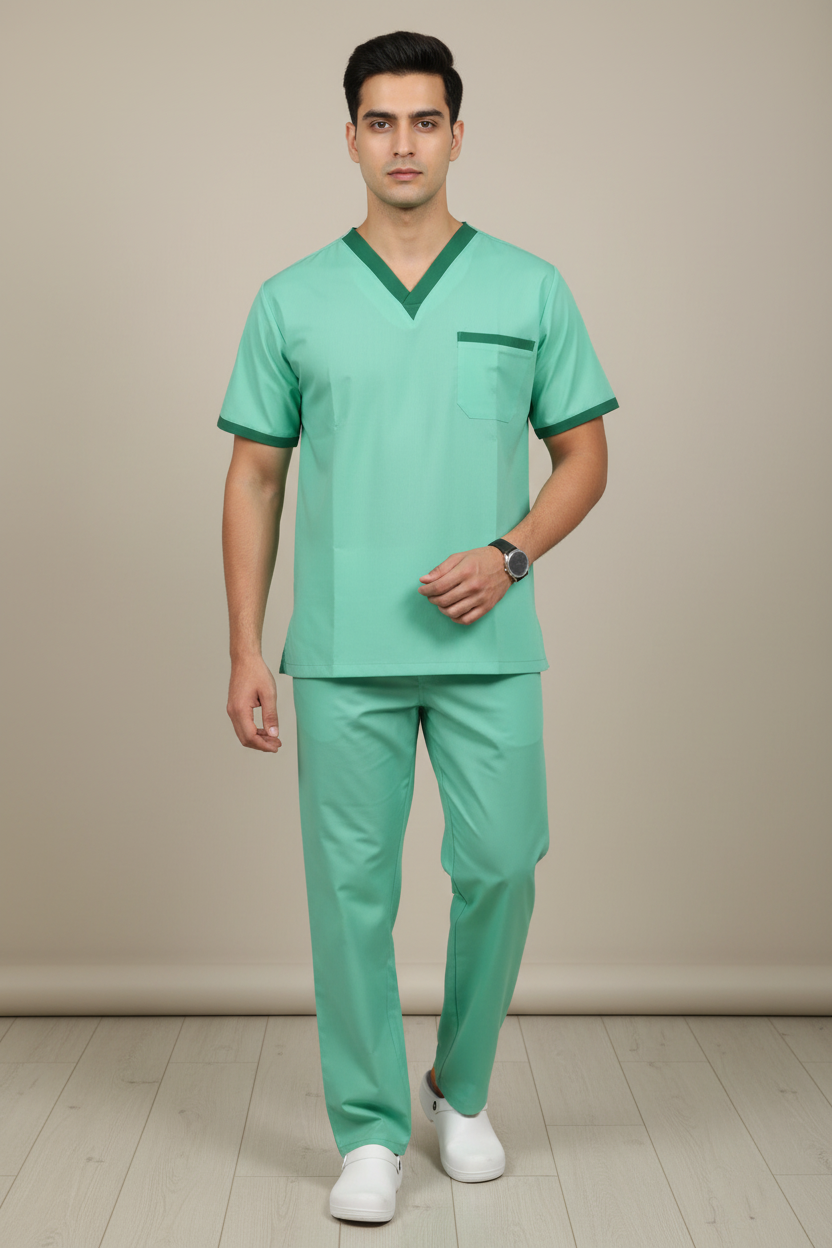 Dr. Kurta Pyjama / Scrub Suit (Cotton Blend, Unisex)