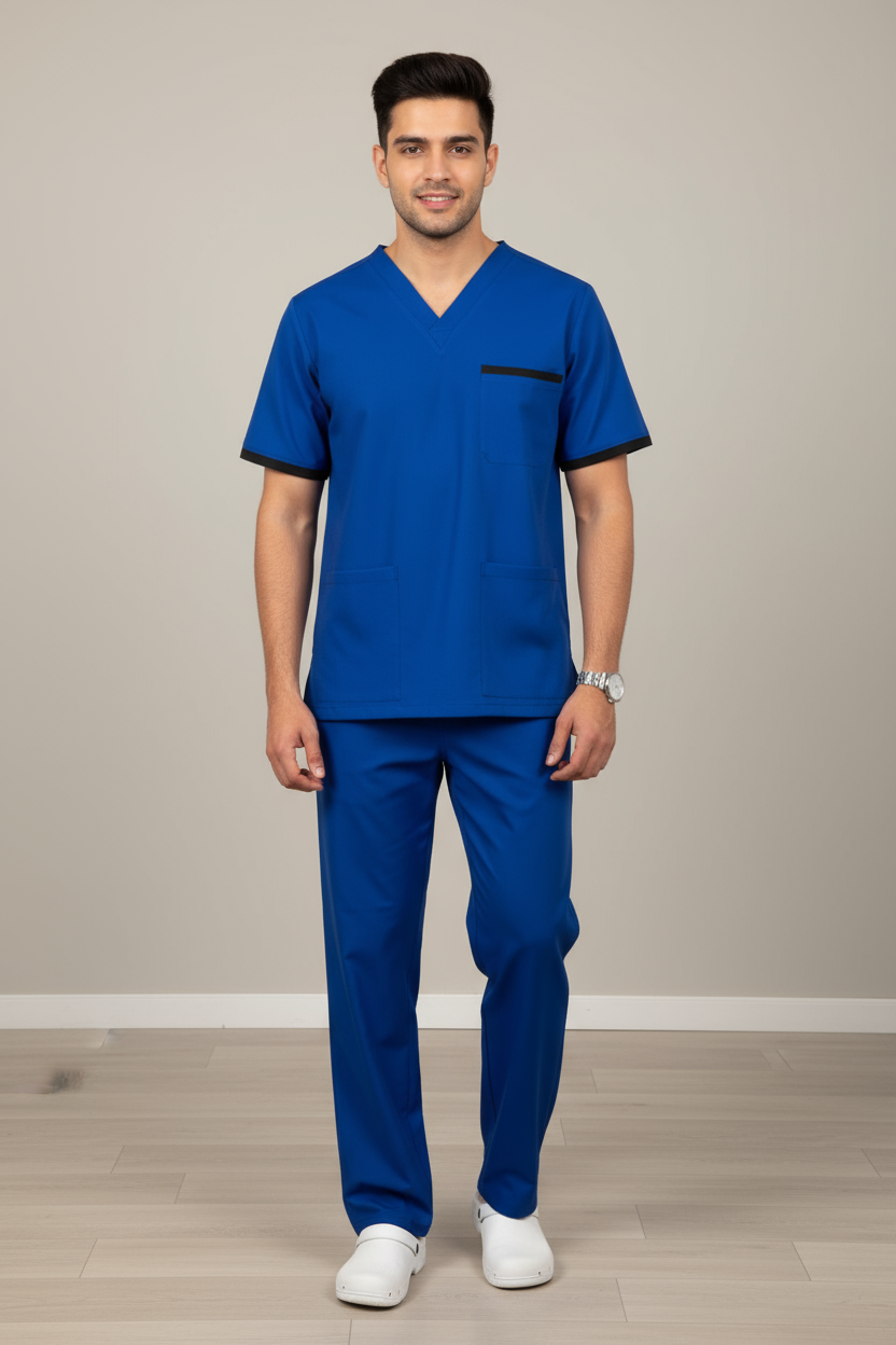 Dr. Kurta Pyjama / Scrub Suit (Cotton Blend, Unisex)