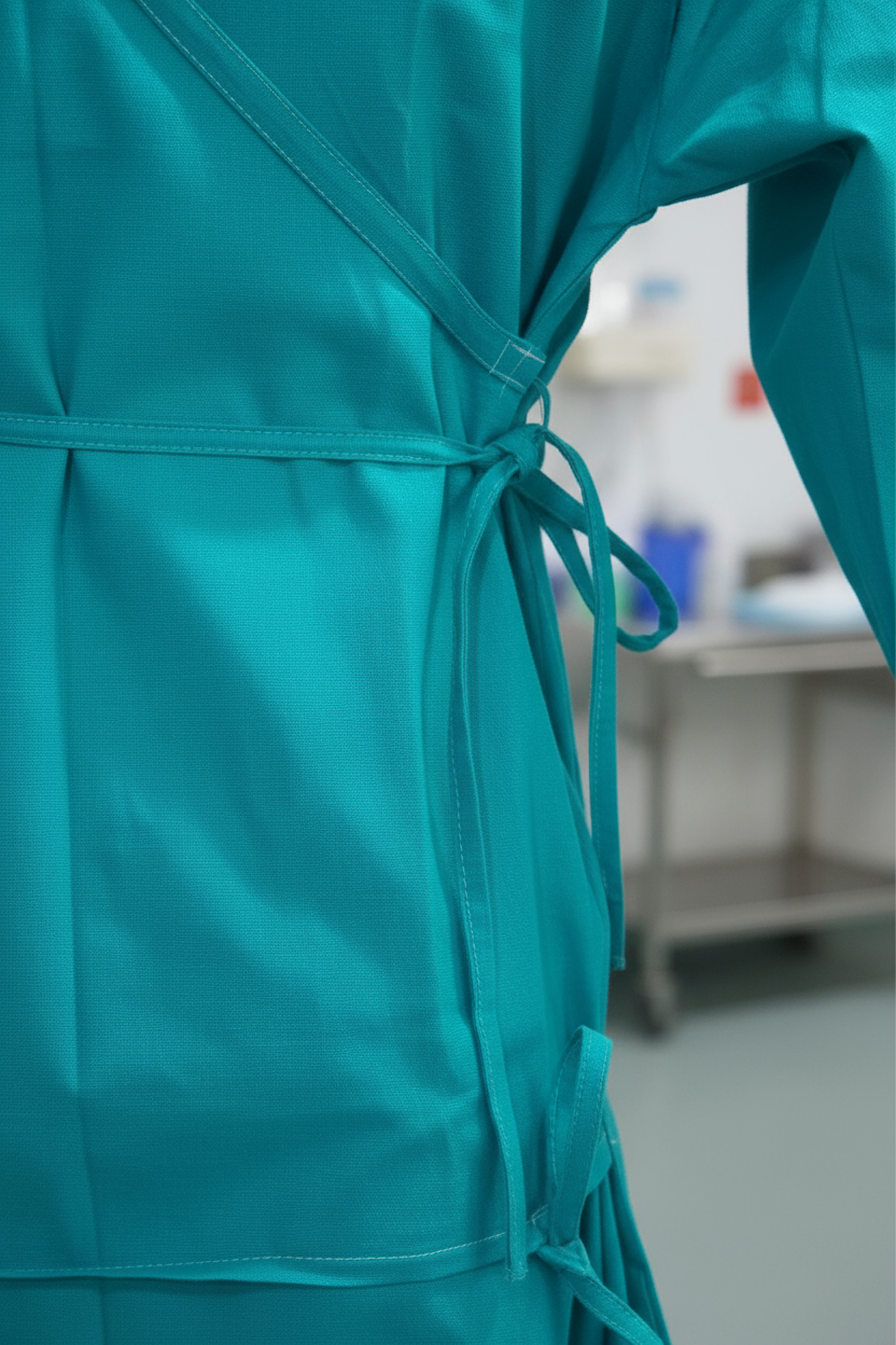 Surgeon Gown Wrap Around (Cotton, Free Size, Unisex)
