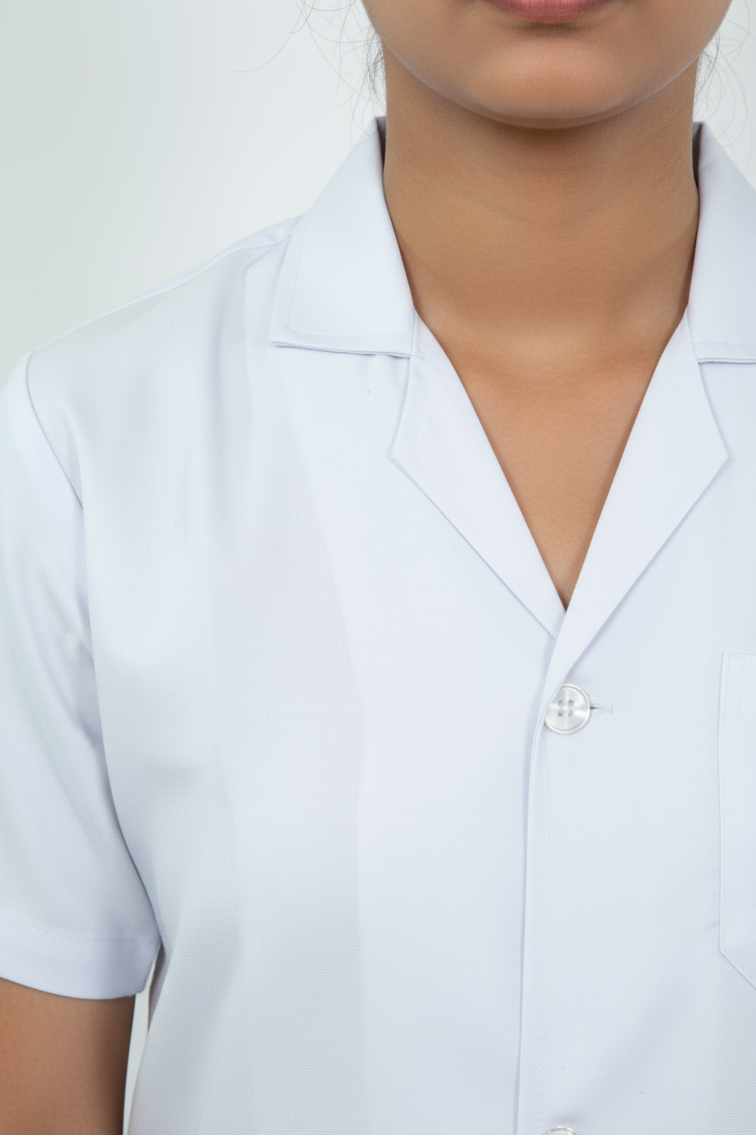 Half Sleeve Apron / Lab Coat (Cotton Blend, Unisex)